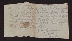 Receipts from 1880